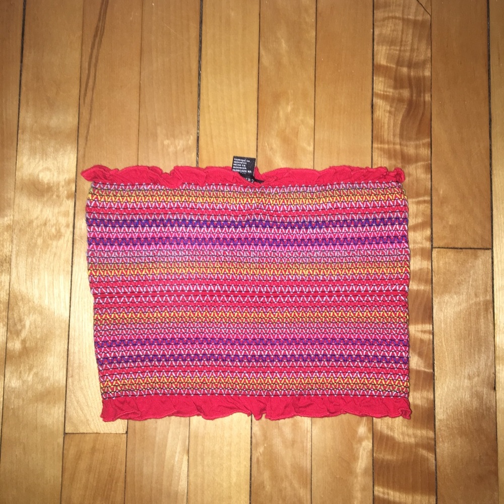 colorful tube top